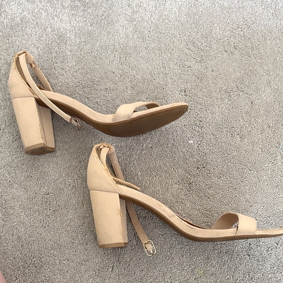 Dream Pairs Nude Ankle-Strap Heeled Sandals - Picture 4 of 7